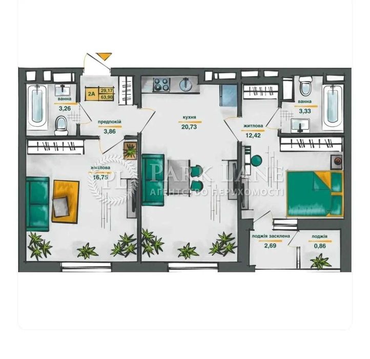 Продаж 2к кв ЖК Сирецькі Сади Нивки Подільський рн Мостицька