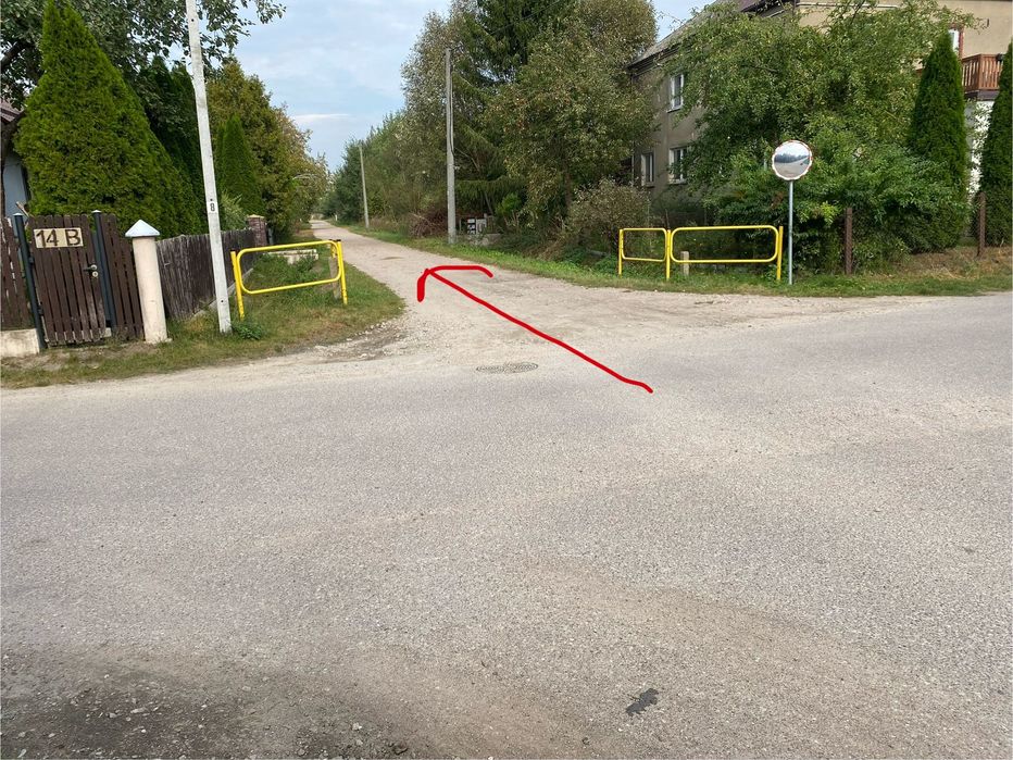 działka budowlana Koplany prąd i kanalizacja 817m