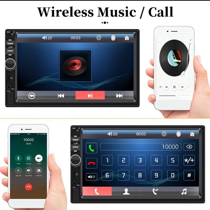 Auto-Radio com ecrã 7" touch Novo na caixa original