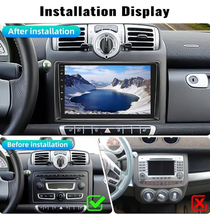 CAMECHO Android Radio samochodowe Mercedes-Benz Smart 2005 - 2010