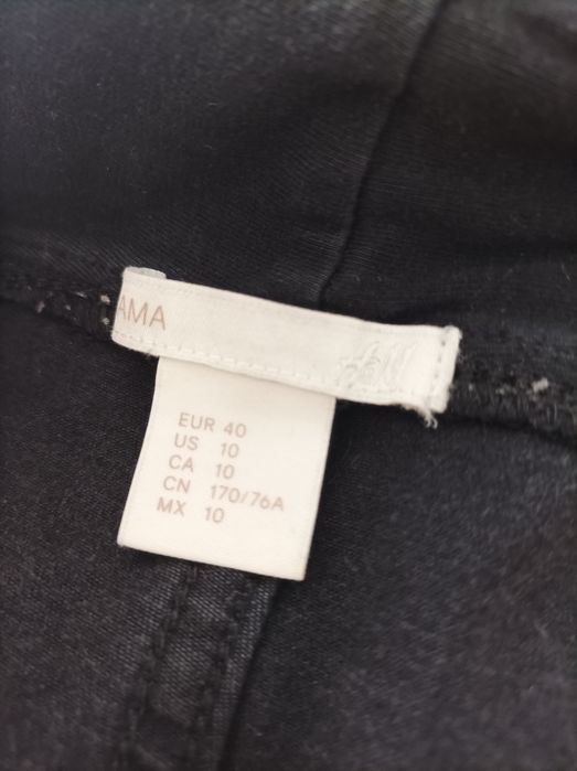 Spodnie ciążowe hm mama 40 L +legginsy esmara 36/38  S