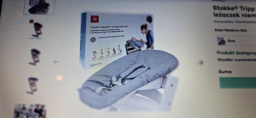 Stokke leżaczek niemowlęcy Tripp Trapp Newborn Set dla dziecka