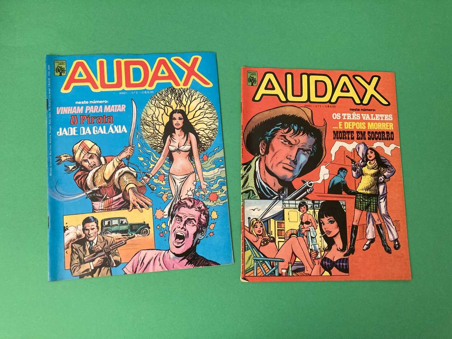Raras Revistas Audax banda Desenhada Editora Abril Anos 70