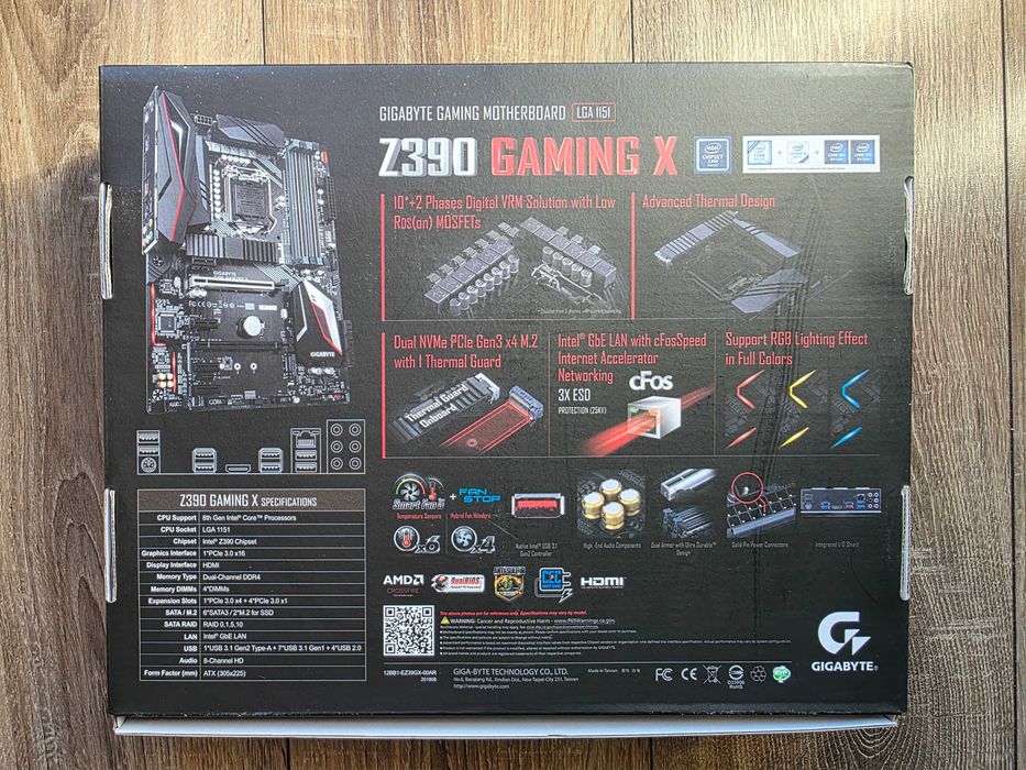 Płyta główna Gigabyte Z390 Gaming X [LGA 1151 / DDR4] 100% Sprawna