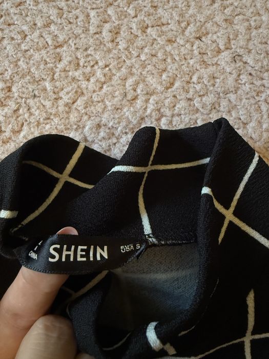Кофта рубашка в клетку бренд shein шейн хс с