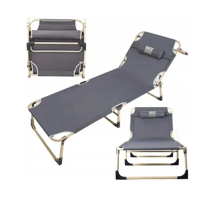 Розкладачка з регулюванням спинки 193×75×30 см Bass Polska BH 31000