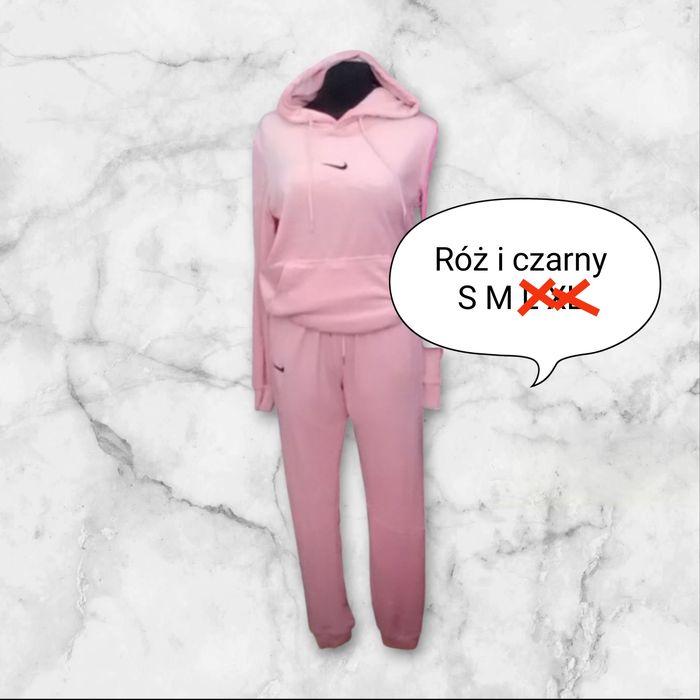 Dres czarny róż czarny L