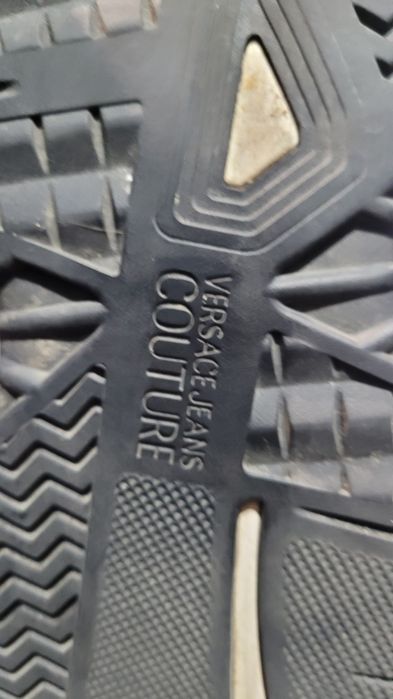 Buty sportowe sneakersy za kostkę czarne Versace Jeans Couture