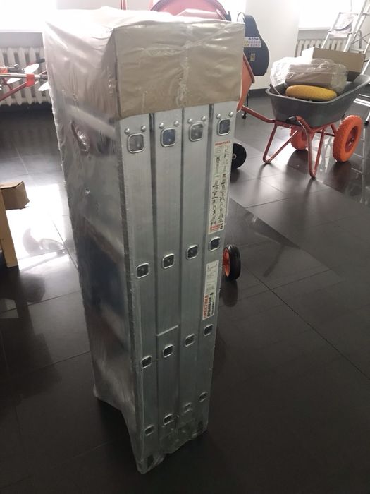 Драбина Лестница алюминиевая трансформер 4х3; 4х4; 4х5; 4х6