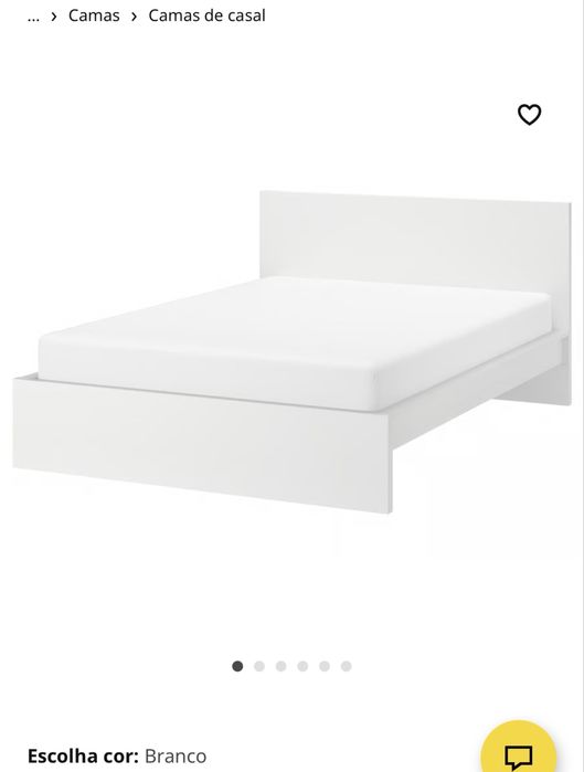 Cama casal ikea  + Colchão worten 200€
