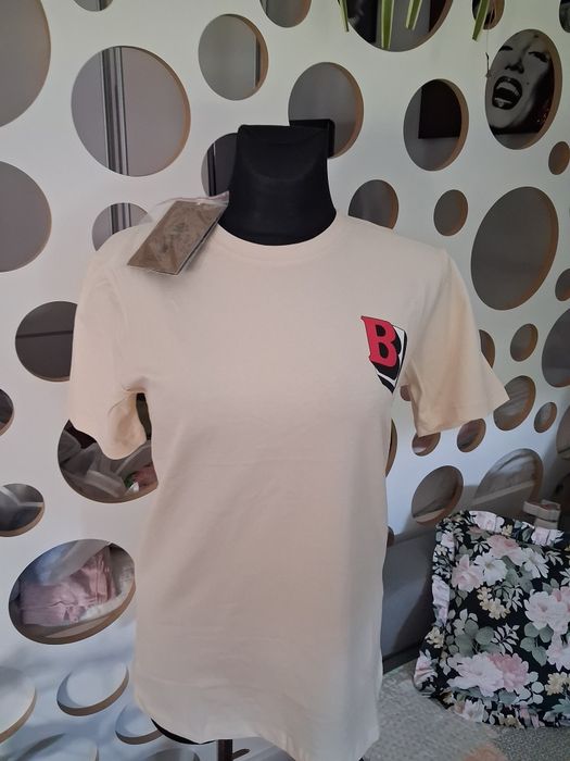 Męski beżowy T-shirt