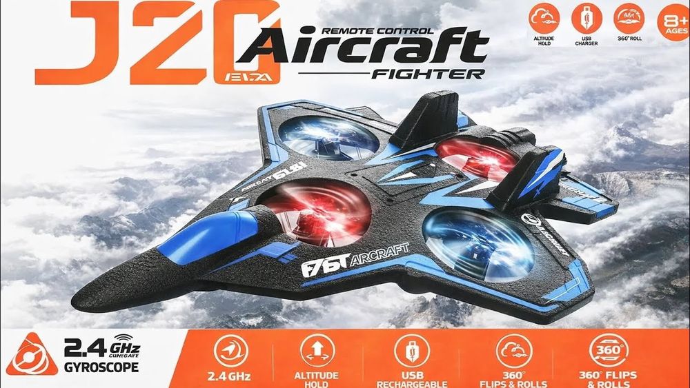 Літак на радіокеруванні Drone Aircraft J20 KS-198 винищувач