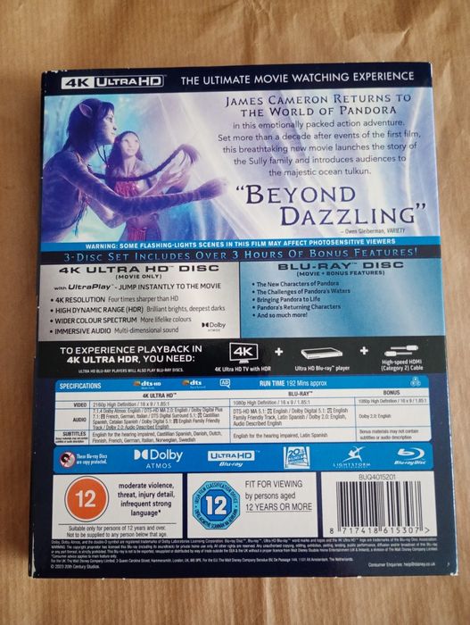 Avatar Istota Wody The Way Of Water 4K Blu-Ray