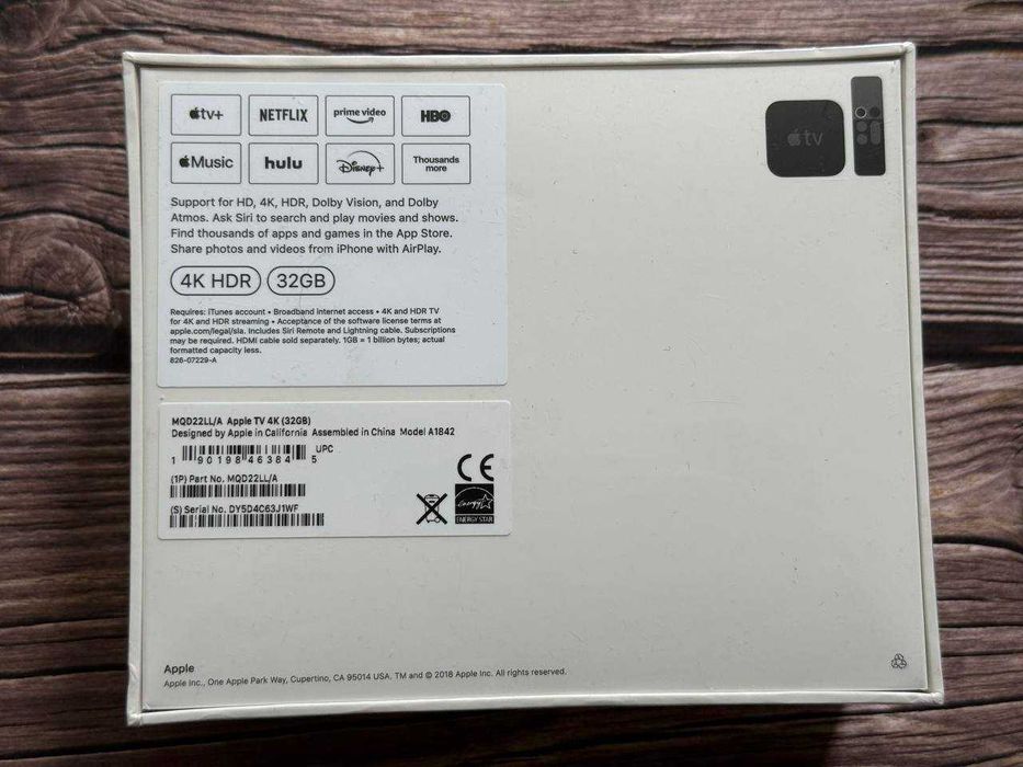 Apple TV 4K 32Gb A1842 Нова! Запакована!