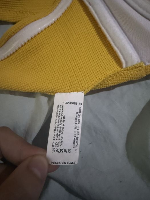 Parte de cima biquini amarelo da selmark