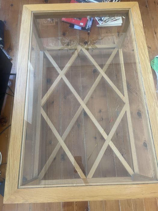Mesa de apoio feito à mão madeira maciça