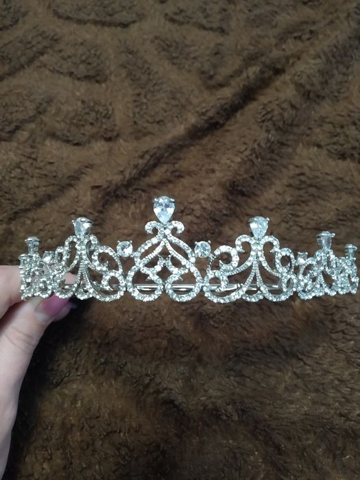 Шикарные украшения для невесты, диадема, серьги, колье