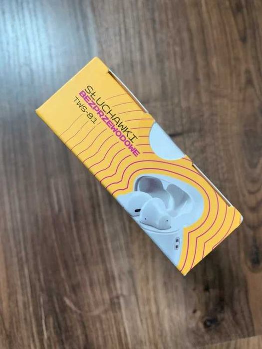 Forever słuchawki bezprzewodowe Bluetooth nowe douszne białe