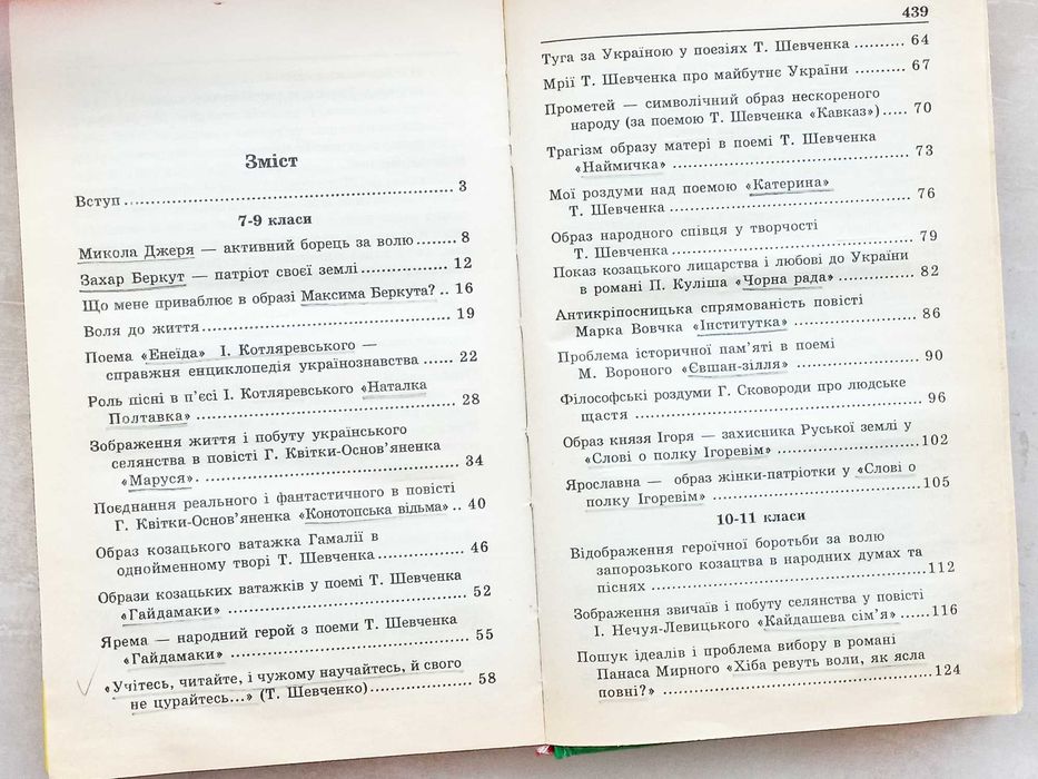 Українська література 7-11 клас Найкращі твори за програмою