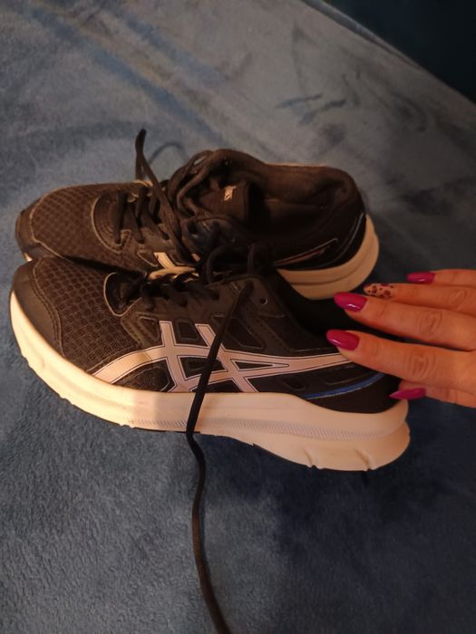 Buty sportowe Asics bieganie czarne wkl. 24.5cm r.39 stan bdb