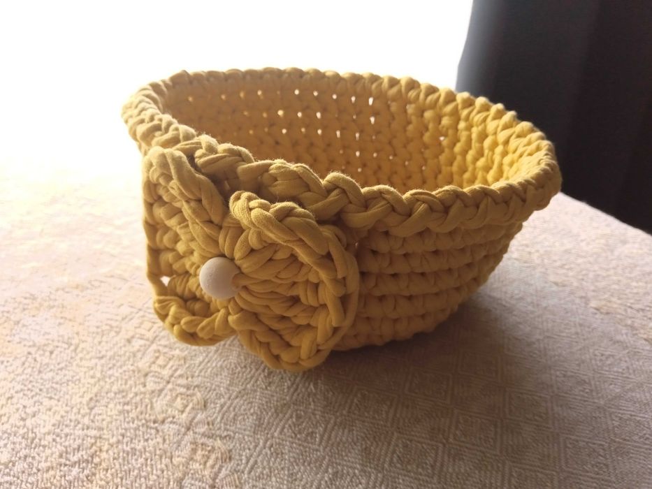 Cestinhos em fio de malha