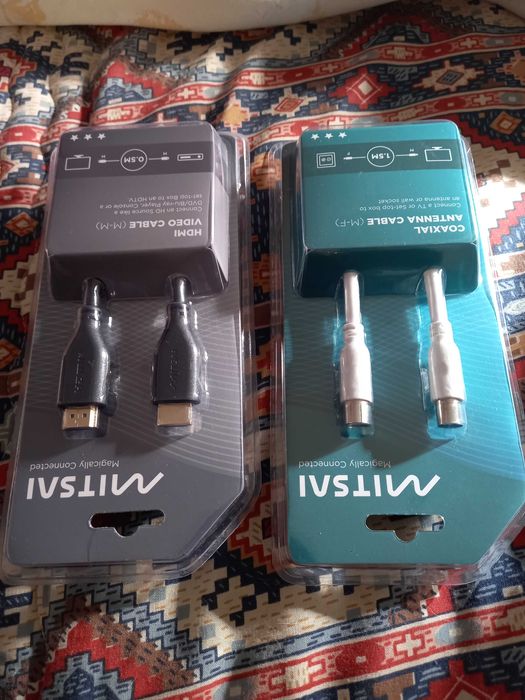 Cabos de ligação televisão, vídeo, antenas e consolas - Mitsai