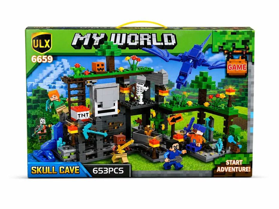 Конструктор Майнкрафт великий Конструктор Minecraft Lego minecraft Конструктор лего майнкрафт Конструктор для дітей Minecraft Конструктор my world