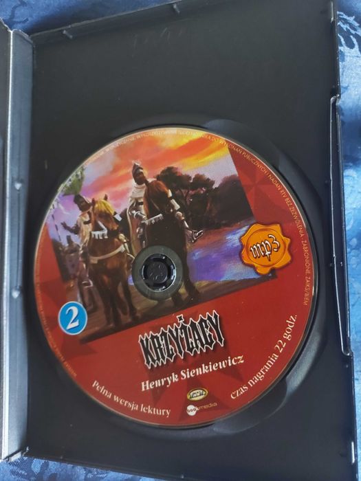 Krzyżacy płyta CD pełna wersja lektury plus opracowanie