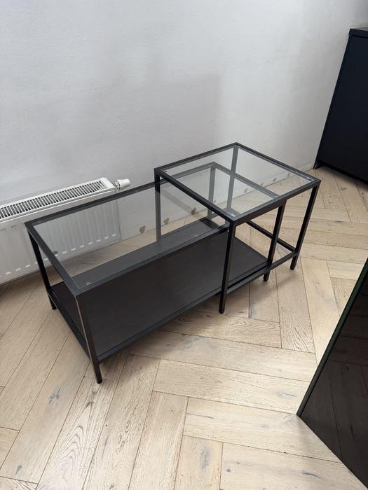 Stoliki szklane ikea loftowe vitsjo
