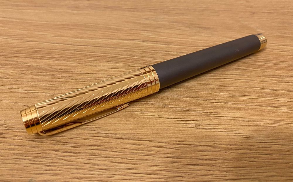 Pióro wieczne Parker Premier, Custom, Storm Grey GT, FR, ca. 2016