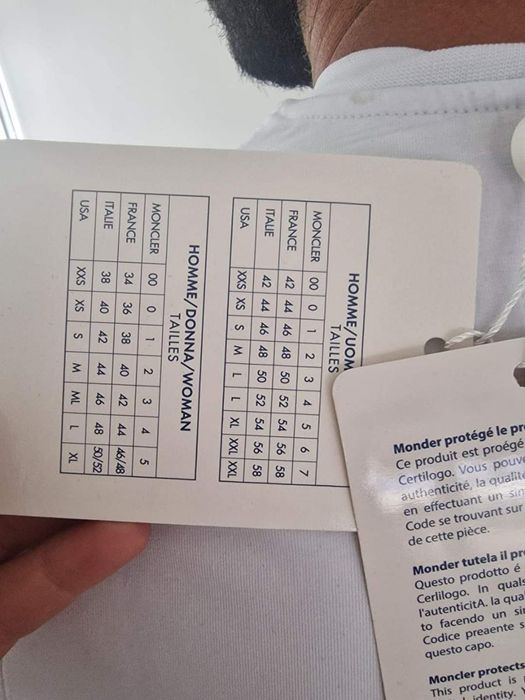 Fato t-shirt e calçao moncler branco