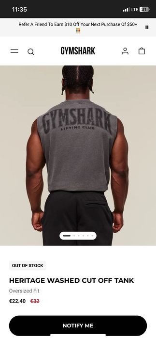Майка Gymshark оригінал