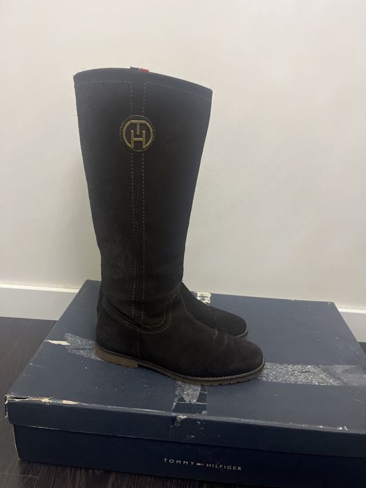 Сапоги жіночі . Замша натуральна.