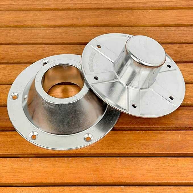 Kit Pé de mesa em aço cromado Carbest (Autocaravana / Campervan)