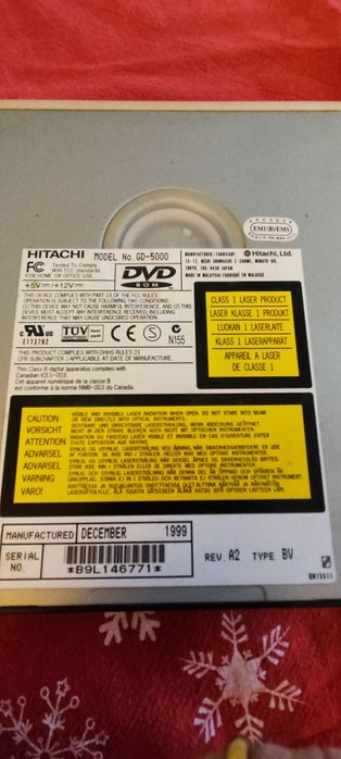 Leitor de DVD Hitachi