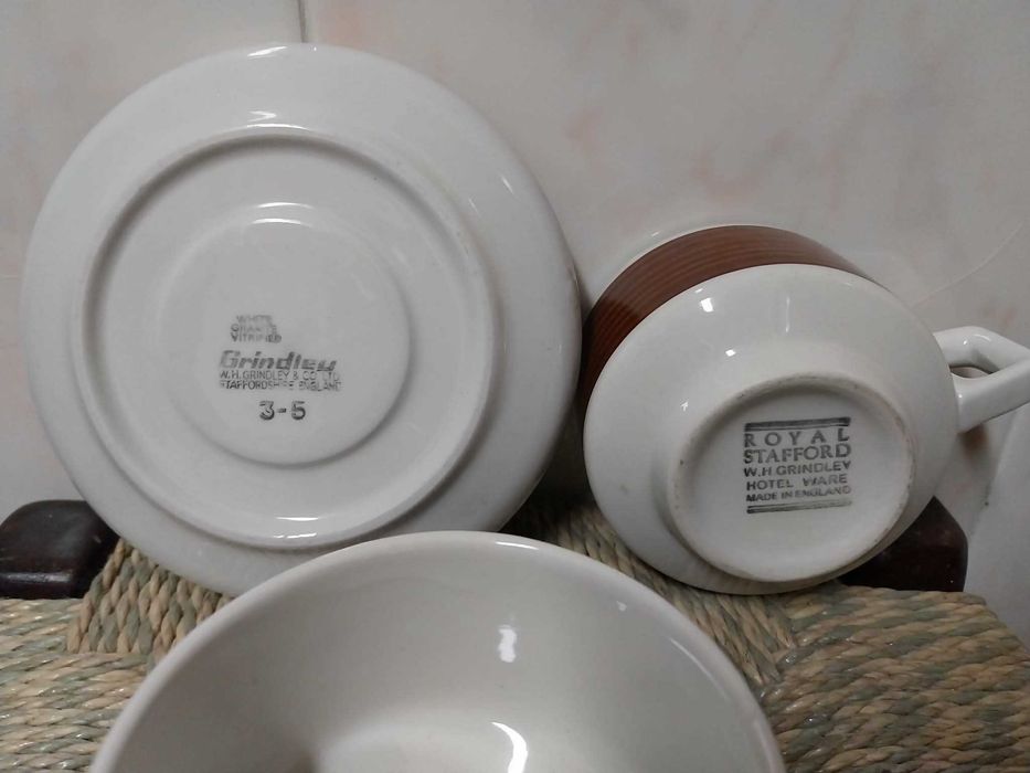 Conjunto 23 peças serviço chá, louça inglesa Vintage