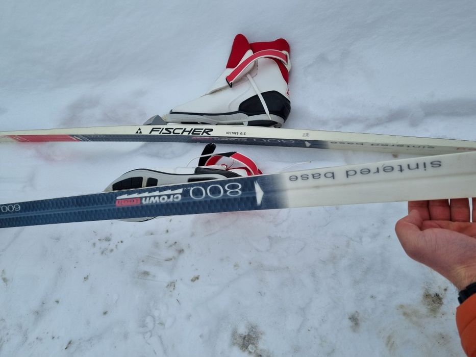 Narty biegowe Fischer XC Crown 210 cm + buty Fischer 40 2/3