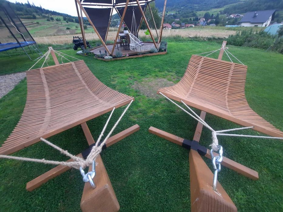 Nowoczesny Hamak Drewniany