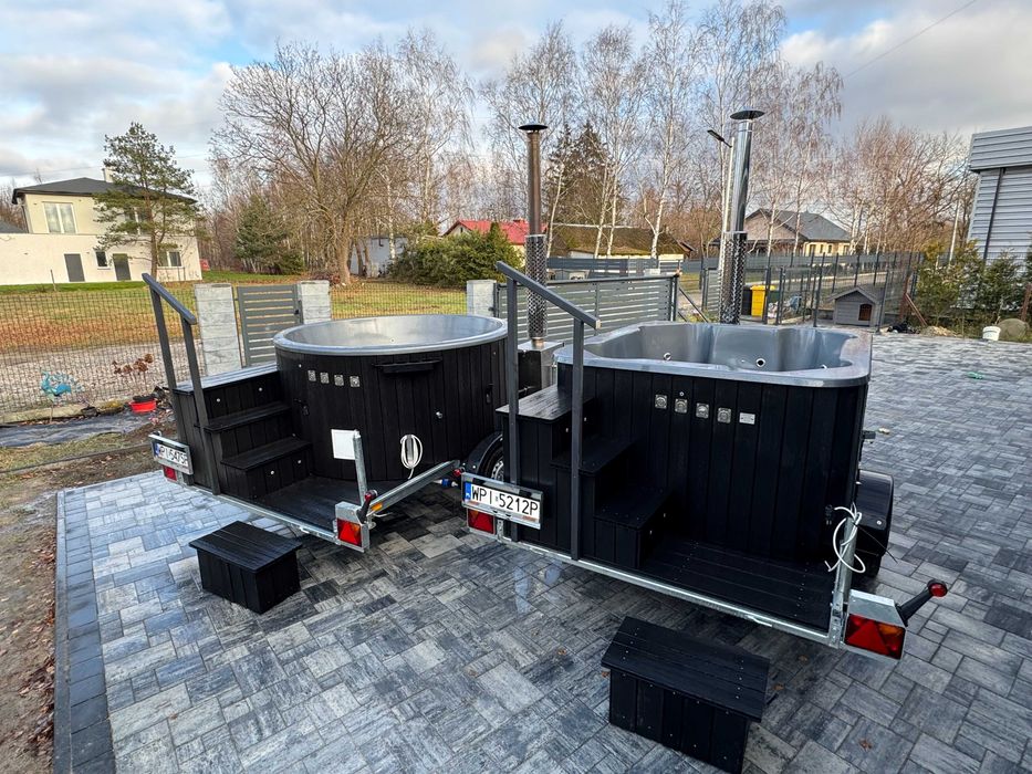 Wynajem mobilna Bania Balia Jacuzzi Sauna z dostawą, pomysł na prezent