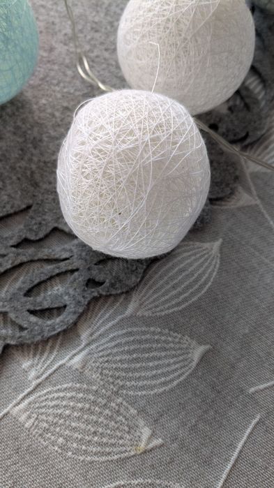 Cotton balls girlanda