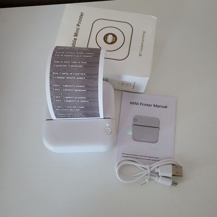 Продам міні Принтер.В подарунок  рулон  стрічки.В наявності.