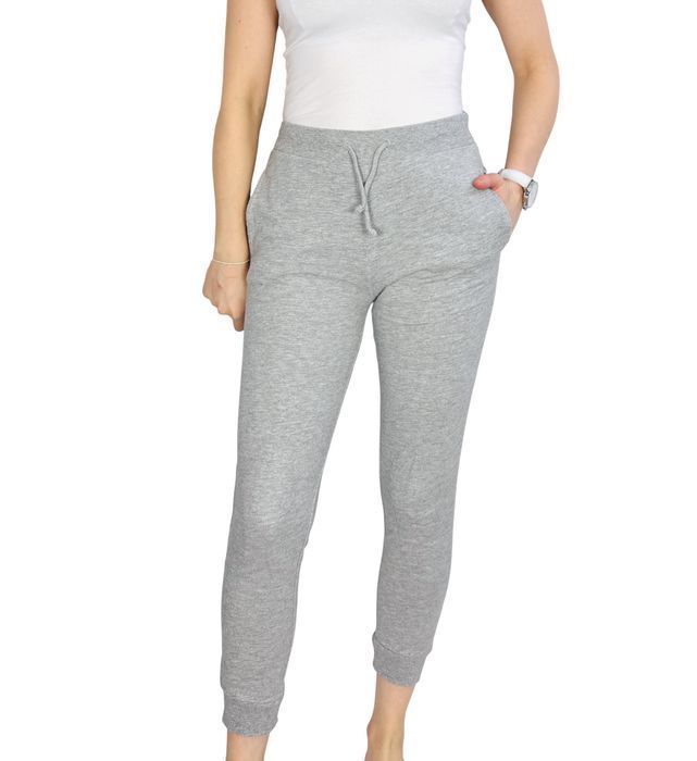 Szare spodnie dresowe z troczkami XS 34