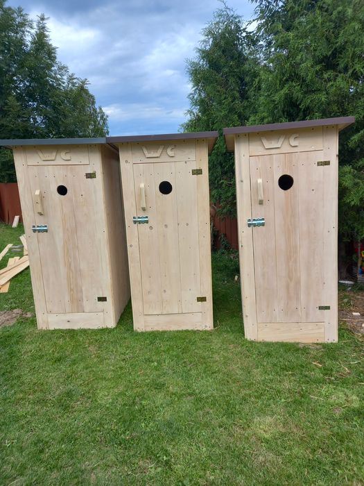 Kibel drewniany wychodek wc