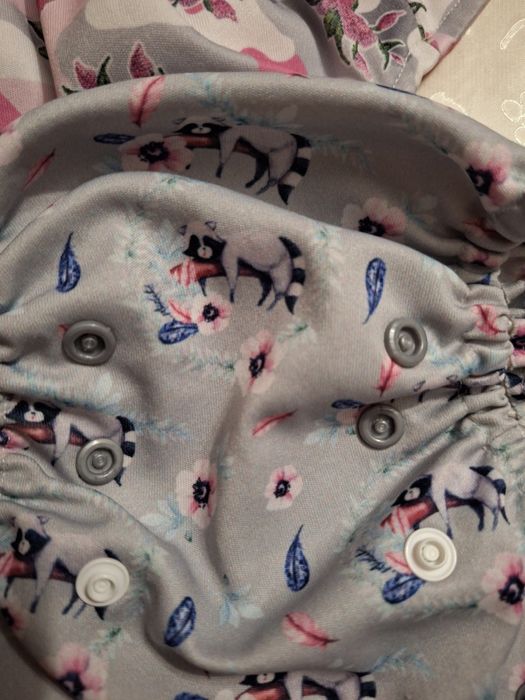 Otulacz OS, PUL, dwie pieluszki wielorazowe