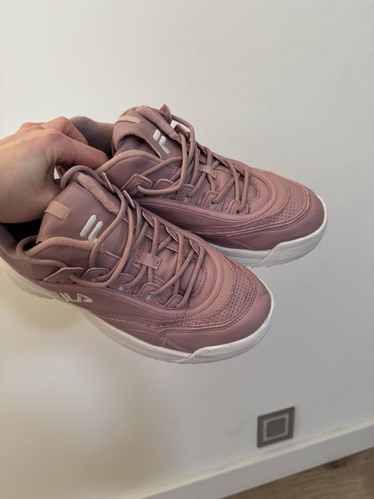 Buty różowe Fila