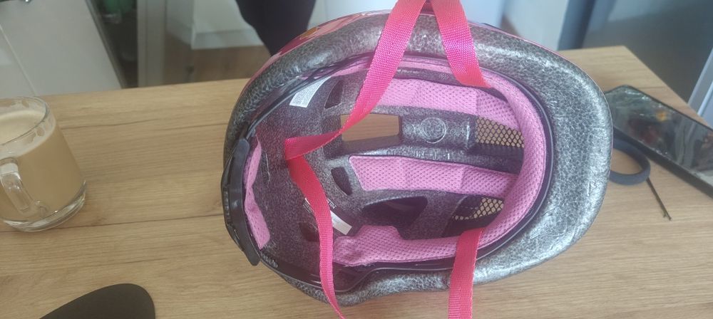 Kask rowerowy różowy