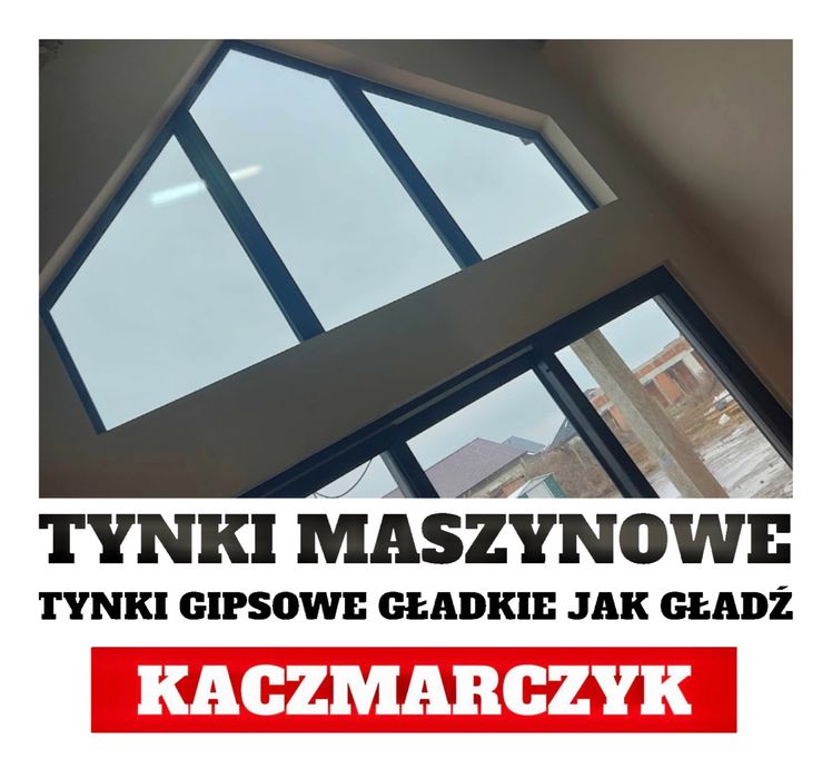 Sierpień Okienko Tynki Maszynowe Kaczmarczyk Tynkowanie Gładkie Okienk