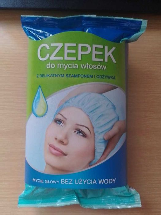 Czepek do mycia włosów bez wody - firmy Tena