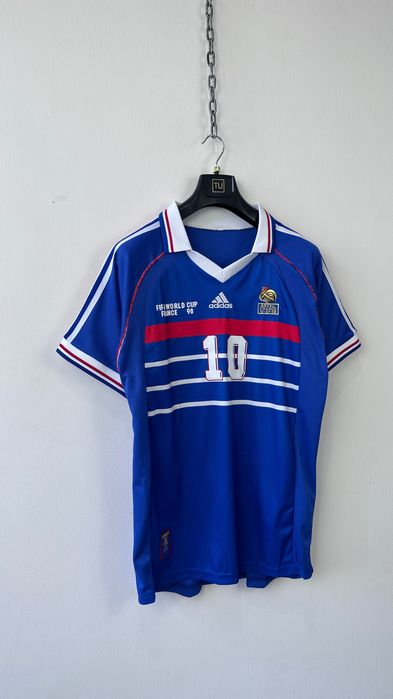 Футболка футбольна adidas france 1998 world cup final zidane 10 retro football shirt jersey