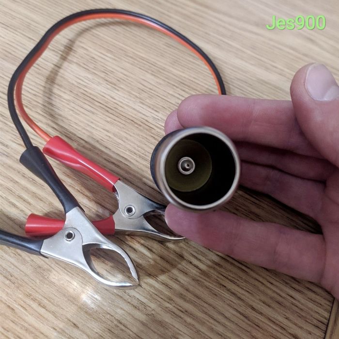 Перехідник краби /зажими на прикурювач для живл. компресора, медіа